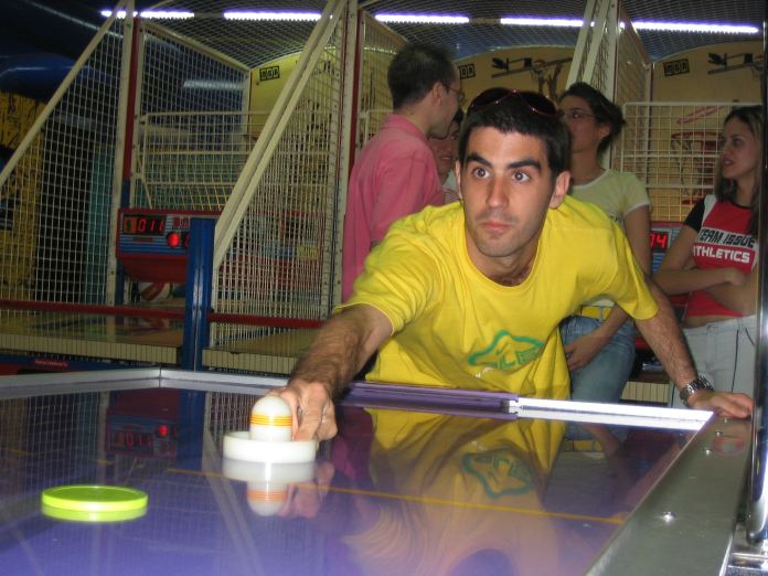 Joan García, ganador de la Liga Catalana de Air hockey (2003)