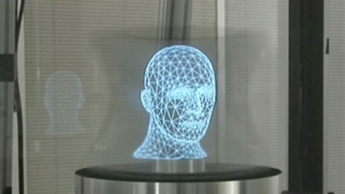Holograma de una cabeza