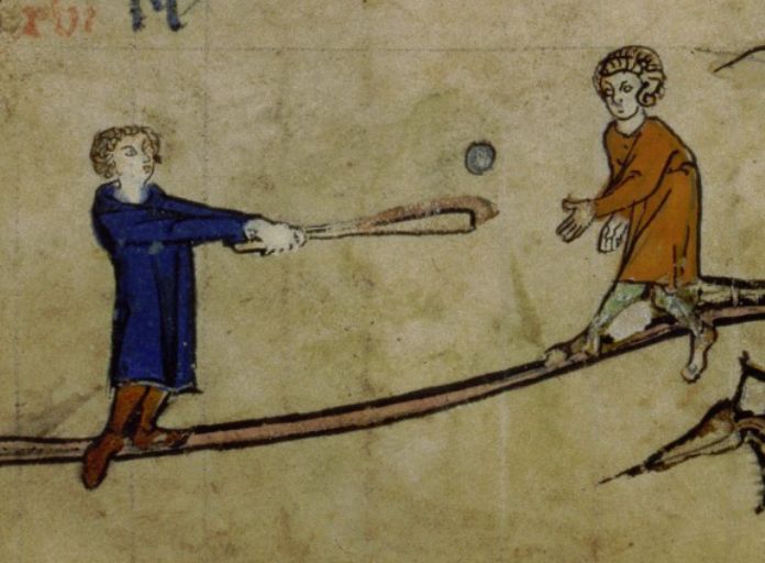 El stoolball es uno de los juegos en la Edad Media.