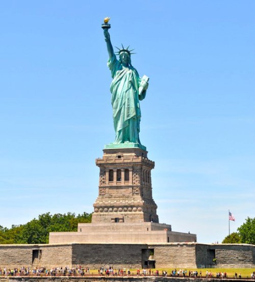 La Estatua de la Libertad.