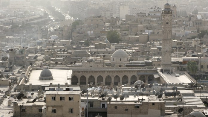 La Gran Mezquita de Alepo.