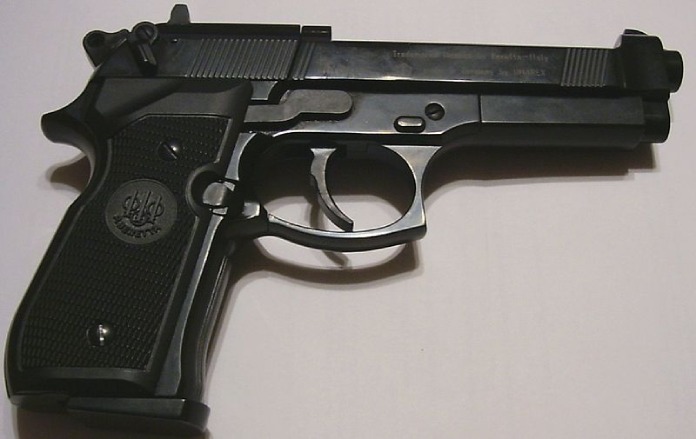 Beretta 92, uno de los tipos de pistolas más famosos.