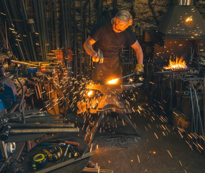 La herrería resulta ser uno de los trabajos más peligrosos.